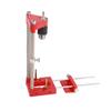 Woodworking Drill Guide Adjustable Drilling Template Hole Punch Locator for Carpenter Plastic Base Red
