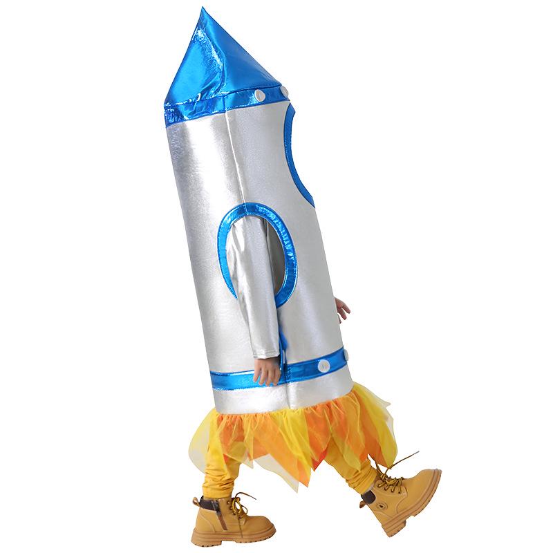 Kids' Astronaut Rocket Space Suit Costume for Sports Day and Performances