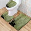 Creative Toilet Three-Piece Floor Mat Bathroom Three-Piece Carpet Doormat