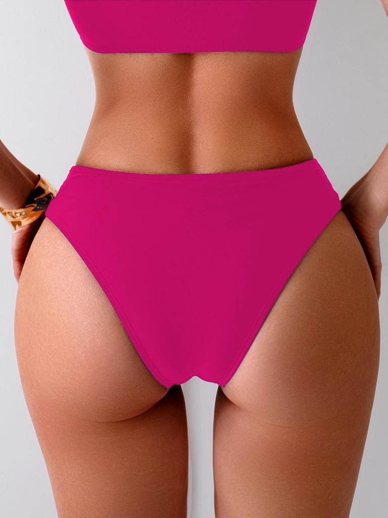 Women’s Mid-Waist Bikini Briefs - European & American Style