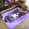1pc Sanrio Kuromi Mermaid Printed Office Carpet Rectangle Rug Under The Table,Perfect Room Decor for Living Room, Bedroom, Kitchen, Non-slip Floor Mat