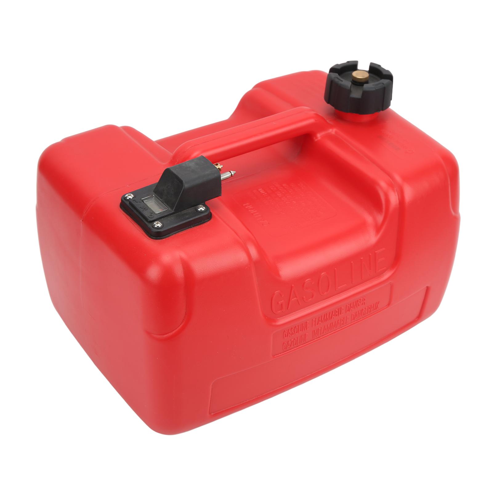 Boat Fuel Tank 12L Large Capacity Portable Marine Outboard Fuel Tank with Fuel Pipe for Small Yachts