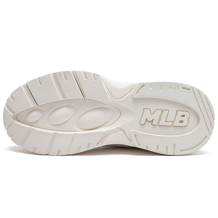MLB Big Ball Chunky Fabric Synthetic Leather Vintage Wear-Resistant Lightweight Increased Height Low-Top Dad Shoes Unisex Sneaker 3ASHC312N-50IVL
