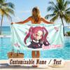 Custom Text Beach Towel, Soft Absorbent Swimming Multi-use TowelKpop Demon Hunters