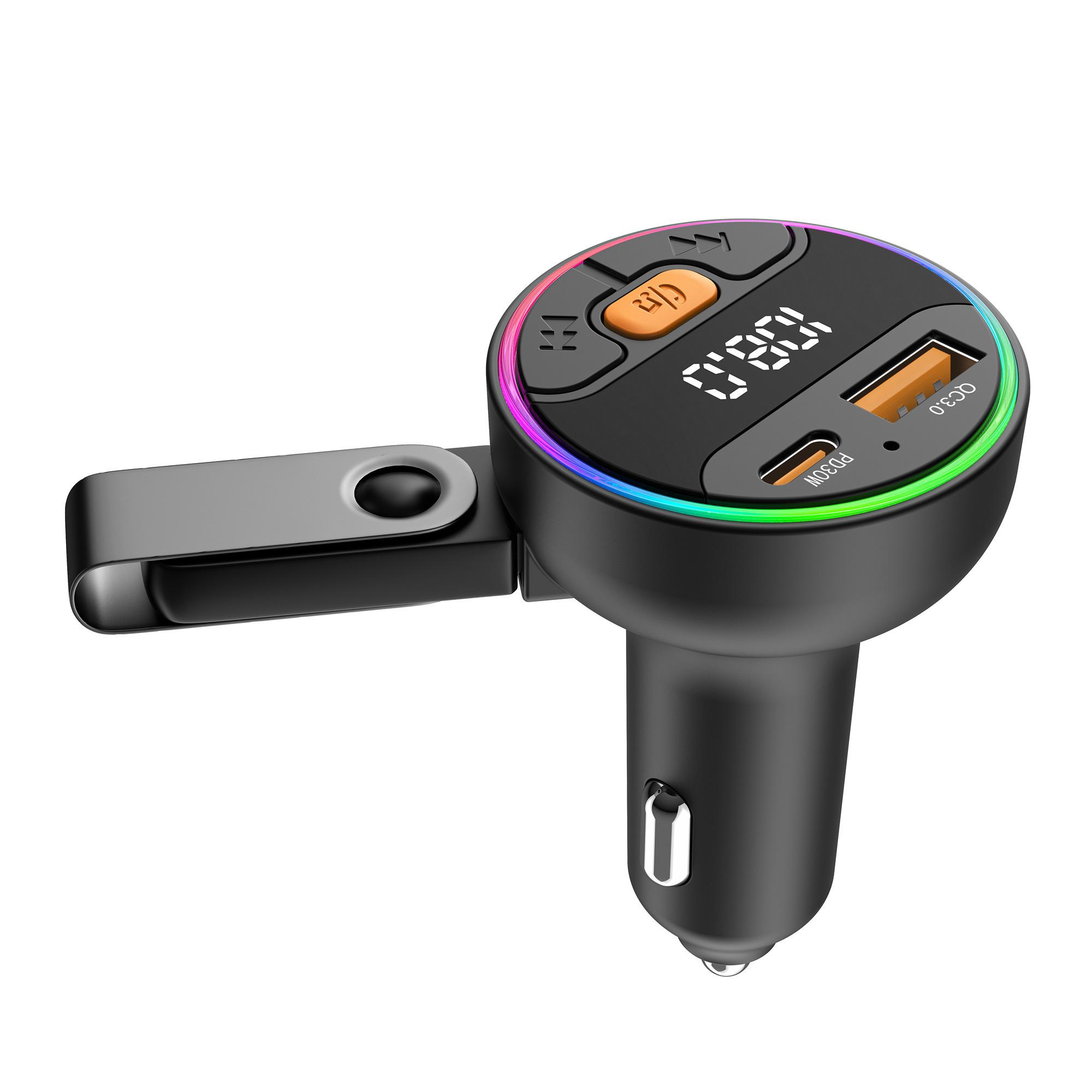 

C9S Багатофункціональний Bluetooth-сумісний автомобільний MP3-плеєр QC3.0 PD 30W зарядний пристрій FM-передавач Type A