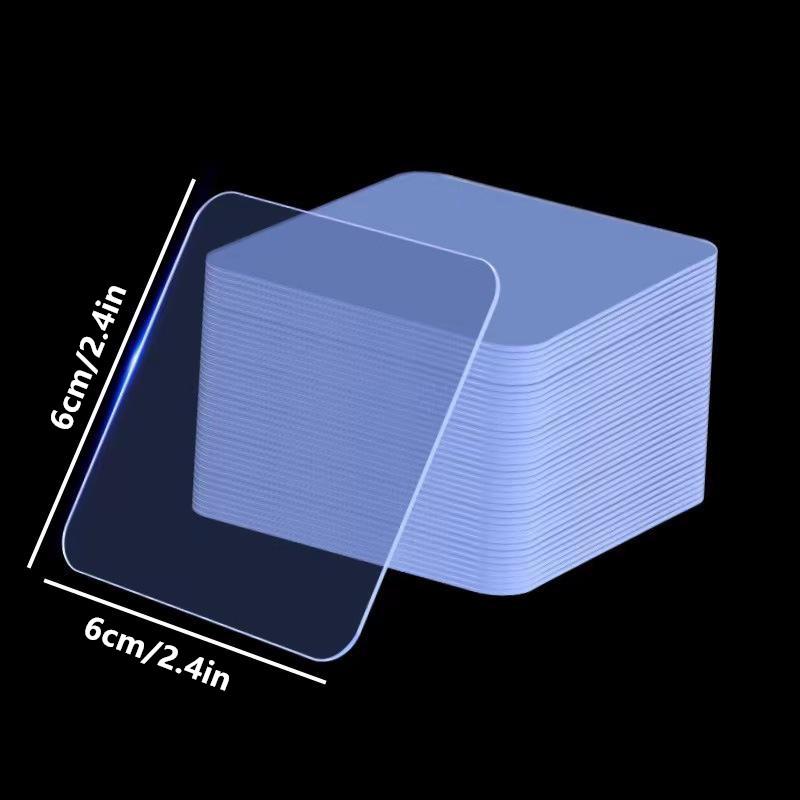 Ultra-starker Kleber Doppelseitiges Klebeband Transparente Quadratische Wandaufkleber Flicken Für Badezimmer Nahtlose Wasserdichte Nano-Klebebänder