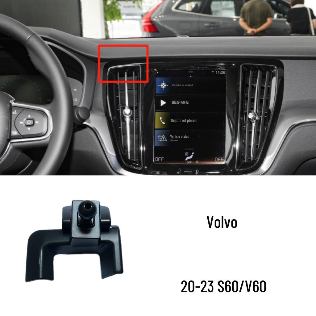 Volvo XC60/S90 Phone Holder Navigation Support Bracket - Screen Unblocked Modification