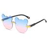 Children's glasses sunglasses UV protection boys and girls fashion cute baby bear ears sunglasses shape photo