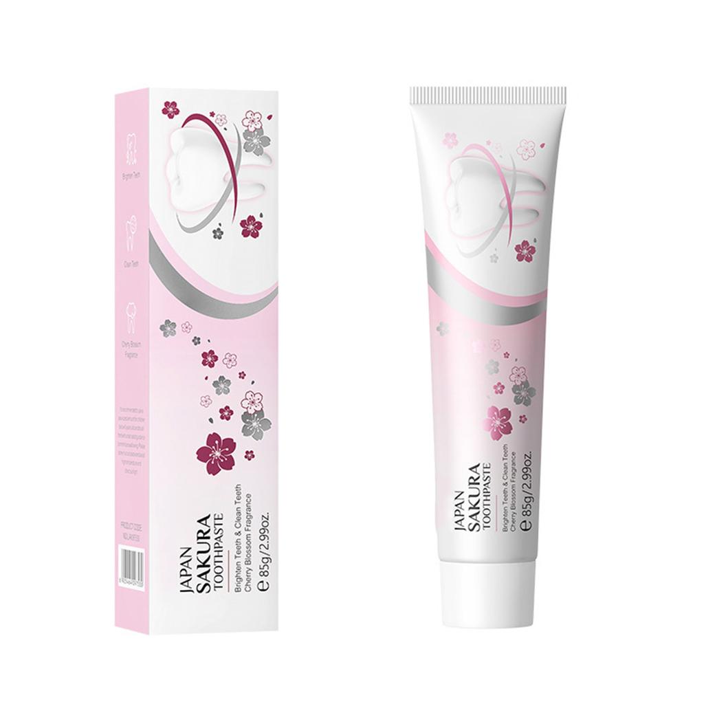 Sakura Extract Tandpasta voor Dagelijkse Diepe Reiniging, Bestrijdt Vlekken en Houdt de Adem Fris - Munt Smaak Mondverzorging
