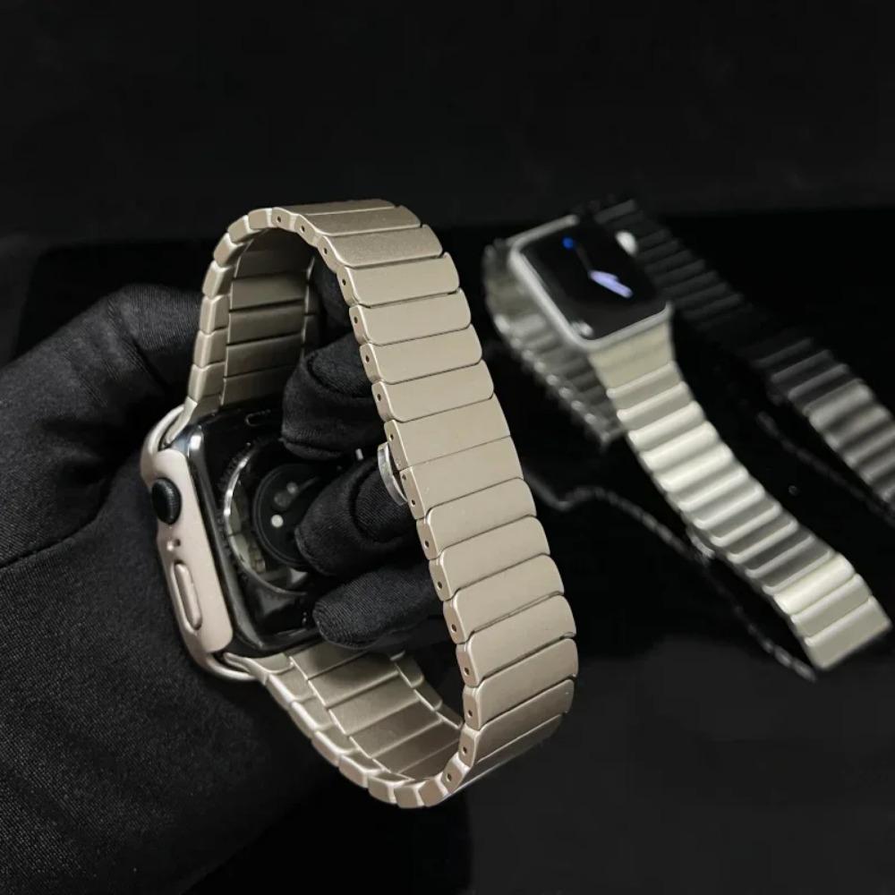 Link Bracelet Correa For Apple Watch Ultra 3 2 Band 49mm 11 10 9 8 7 6 Se 45mm 41 44 Stainless Steel Strap for Iwatch 42mm 46mm