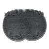 Clean Massaged Feet Shower & Bath Foot Scrubber Mat Softens Hard Skin On Heels Exfoliating Foot Brush Non-bending Foot Wash Pad
