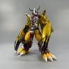 20cm Digimon Adventure Metalgreymon Upgraded Version 2.0 Gold & Black Anime Figure Model Statue Desktop Decoration