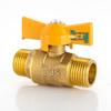 Thickened 4-Point Gas Ball Valve for Natural Gas and Water Heaters, Internal/External Thread.