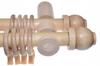 Wooden Curtain Rod Double Modern Beech Wooden Curtain Rods 120 Cm Ball