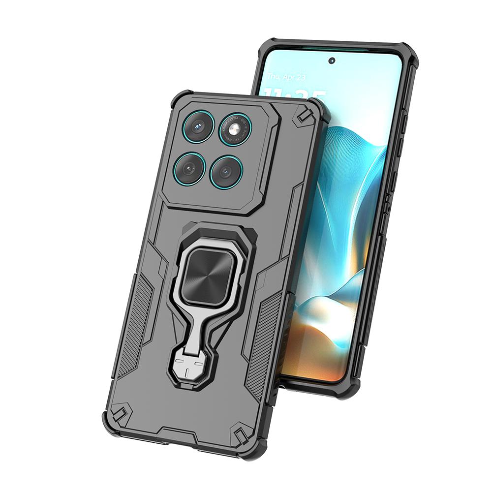 Finger Ring Rotating Holder Magnetic Cover For Motorola Moto Edge 60 Edge60 Fusion Stylus 5G PC Hard Shockproof Armor Phone Case