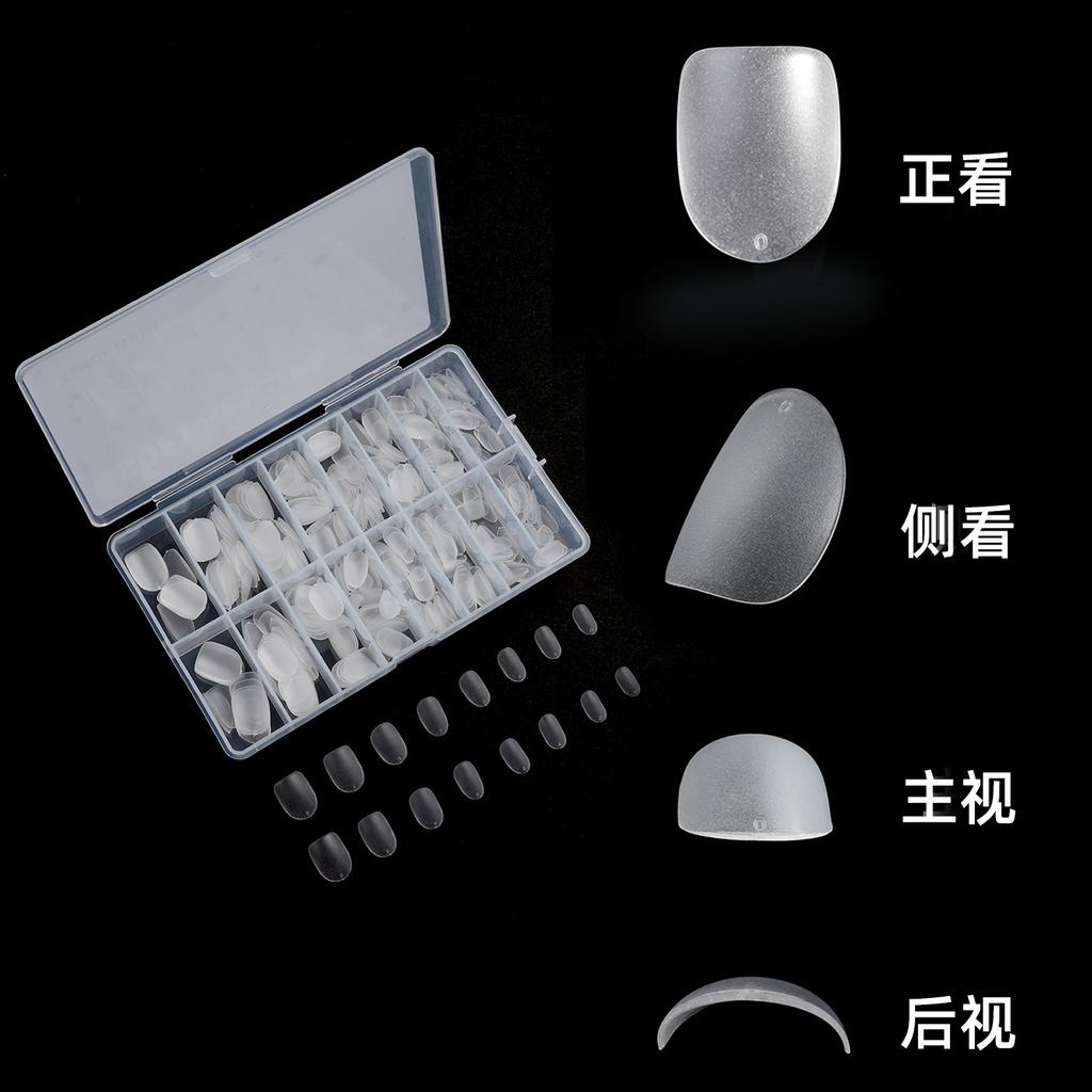 Wearing Nail Pieces Box Matte Transparent Nail Pieces 420 Pieces Manual Wearing Nail Pieces Special for Wearing Nail Pieces