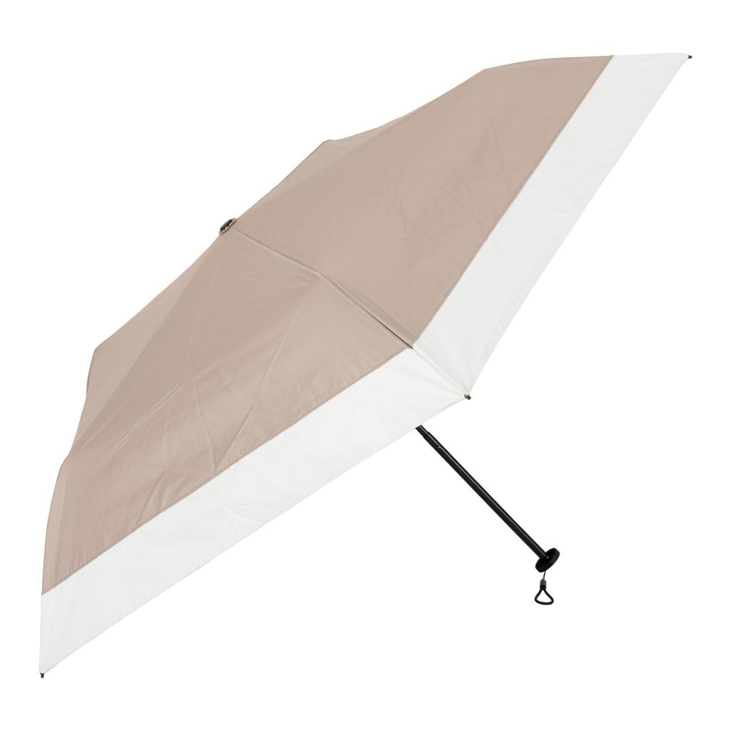 Lightweight Mini Umbrella with 50cm x Mocha Umbe+ Light-Blocking Patchwork, 5R, 503A-50M