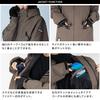 BOARDEE Snowboard Wear Set and Size L and Men's (Jacket Pants) BD24IFOT03M×OB02M, (Jacket Pants/Brown)