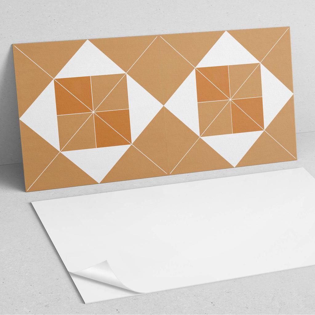 Panel Dekoracyjny Winylowy Samoprzylepny Z Nadrukiem 120X60 Cm Geometria W Odcieniach