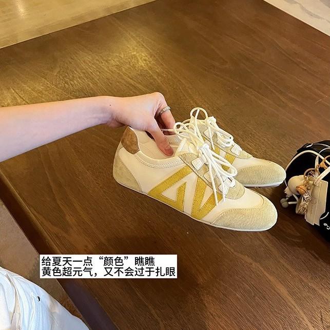 Sheepskin version~ Summer and autumn runaway is not tired, the inner height of the feet is increased, retro ballet training shoes 2025 summer casual F
