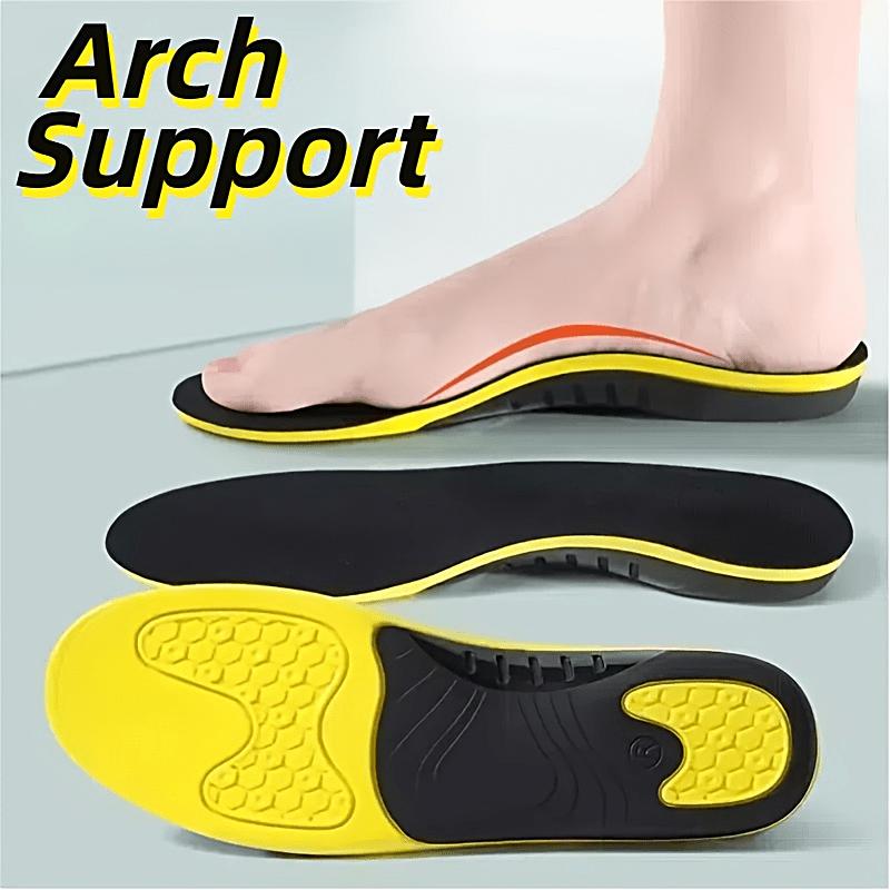 Paar zuschneidbare Hochleistungs-Stützsohlen - Herren- und Damen-Hochfußsohlen, Arbeitsstiefelsohlen, die den Stoß jedes Schrittes absorbieren