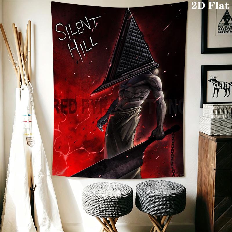 Silent Hill Pyramid Head Pattern Home Decor Tapestry, Wall Hanging, Decorative RV Wall Cloth.SGT0917335