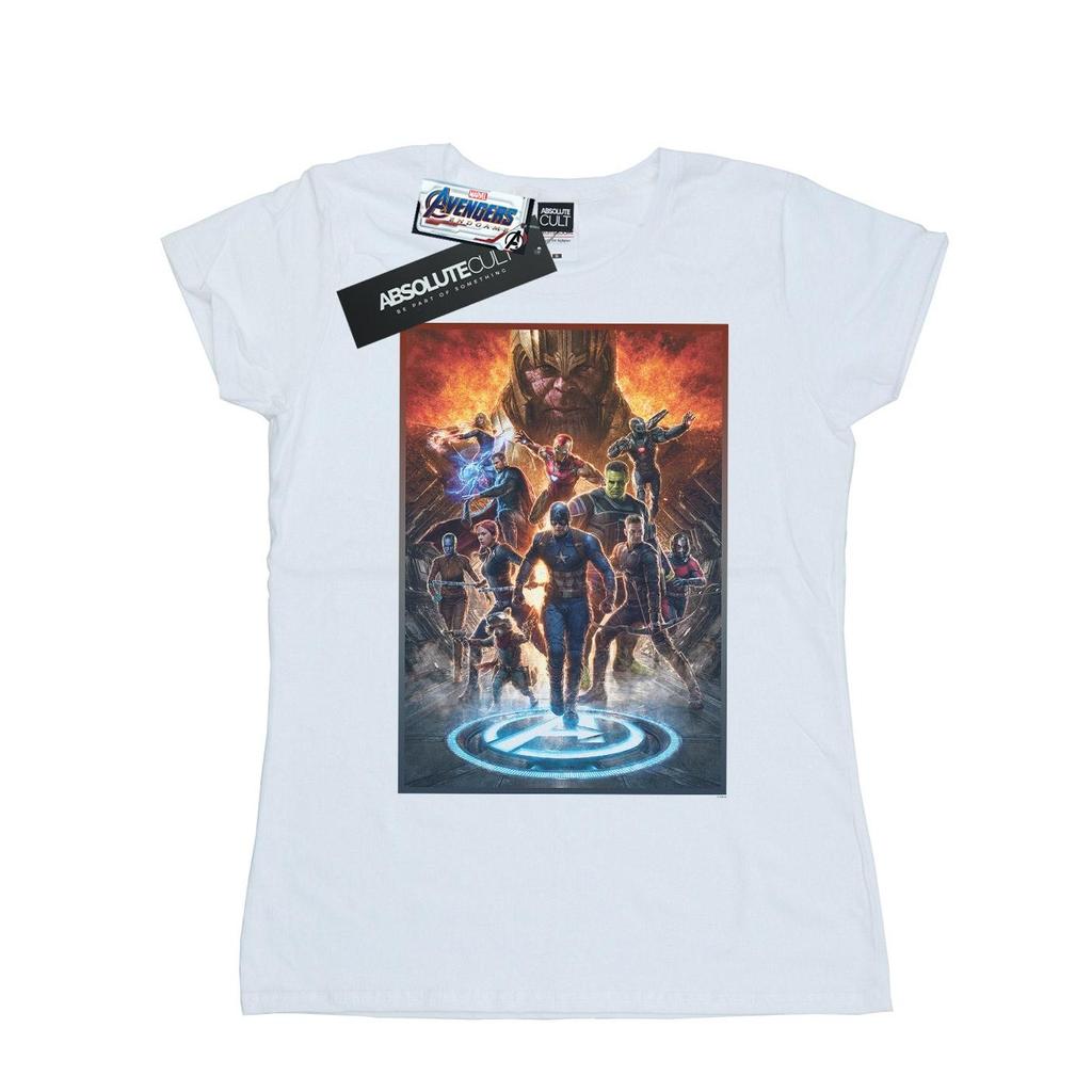 Marvel Womens/Ladies Avengers Endgame Heroes At War Cotton T-Shirt