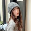 Women's Autumn and Winter New Style Stacked Knitted Hats Warm Windproof Ear Protection Cold Hat Japanese Pullover Wool Hat