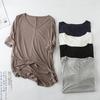 Korean Summer V-Neck Batwing Sleeve Loose Modal T-Shirt