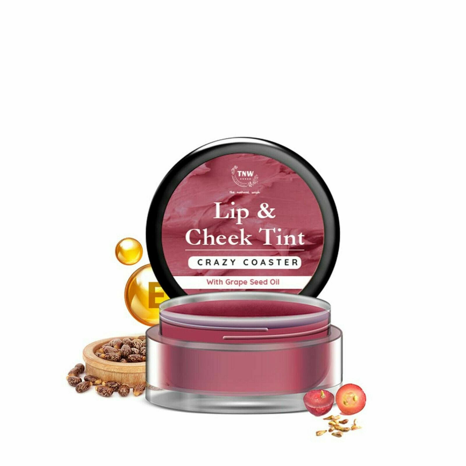 TNW The Natural Wash Crazy Coaster Lip & Cheek Tint For Glossy Nourished Lips AN1531