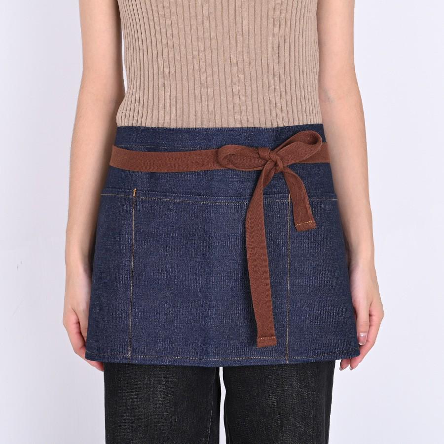 Nordic Labor Protection Denim Apron for Home and Kitchen Use - Adult Korean Style