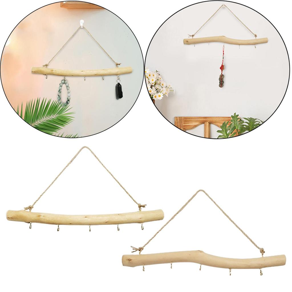 39cm Driftwood Branch Hooks, Branch Hangers, Decorative Floating Wall Shelves,