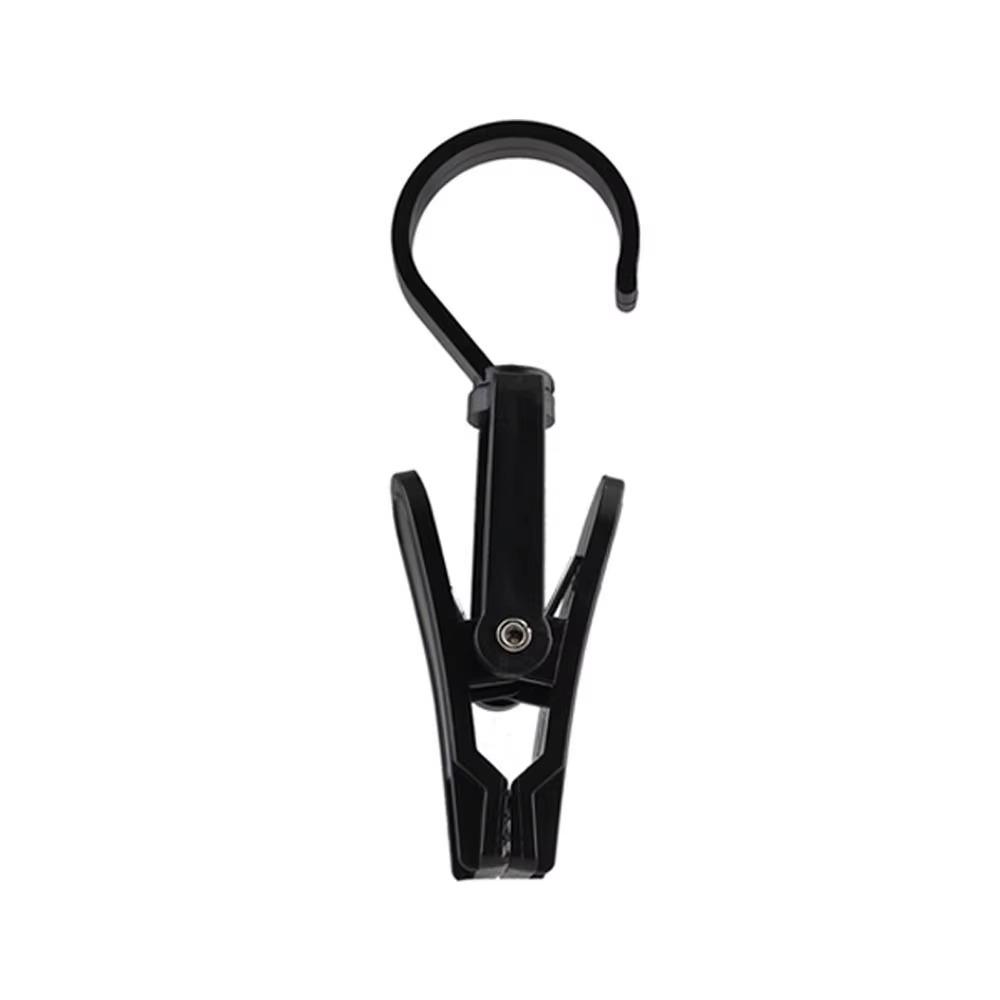360° Rotation Plastic Clip Durable Multi-Purpose Hook Clothes Storage Clip Compact Design Space Management Curtain Clip