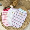 Cotton Ribbed Knit Dog Vest for Small Breeds Summer Sleeveless Striped Puppy Shirt Soft Breathable Pet Outfits