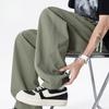 Thin Mesh Breathable Quick-drying Straight Casual Pants for Men's Summer New Trendy Brand Ice Silk Loose and Versatile Trousers for Men