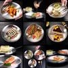 round dish round plate stainless steel dish stainless steel plate dinner plate