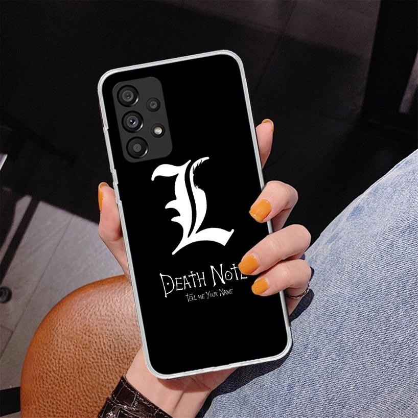 

N-Note D-Death Anime Ryuk Phone Case For Samsung Galaxy A52 A32 A22 A12 A51 A31 A50S A30S A20S A10S Note 20 Ultra 10 Plus S10 A7 Samsung A10