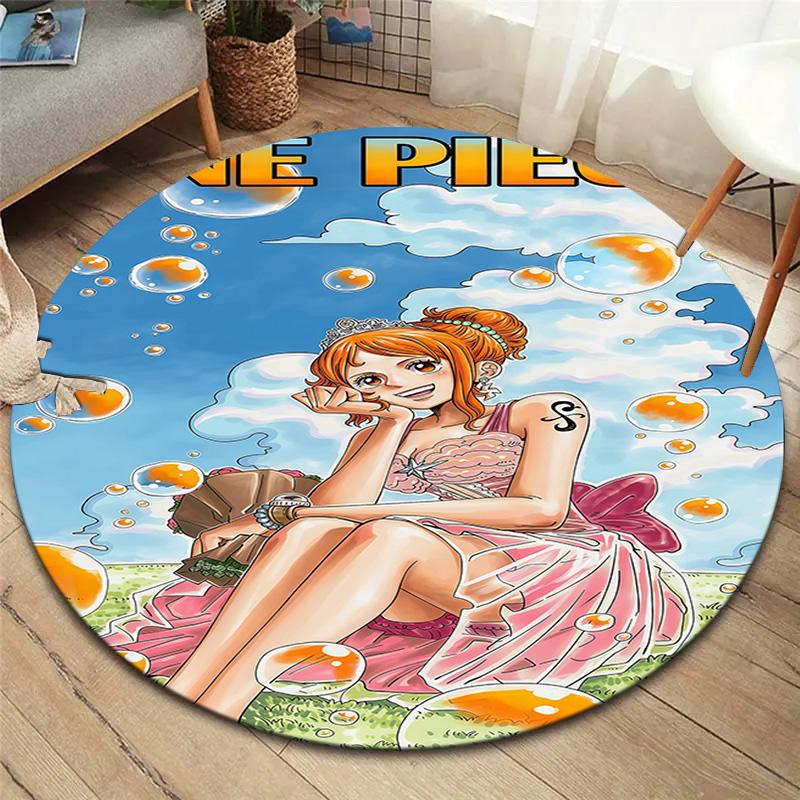 Nami Round Area Rug Carpet Rug For Living Room Bedroom Sofa Playroom Decor Nonslip Floor Mat