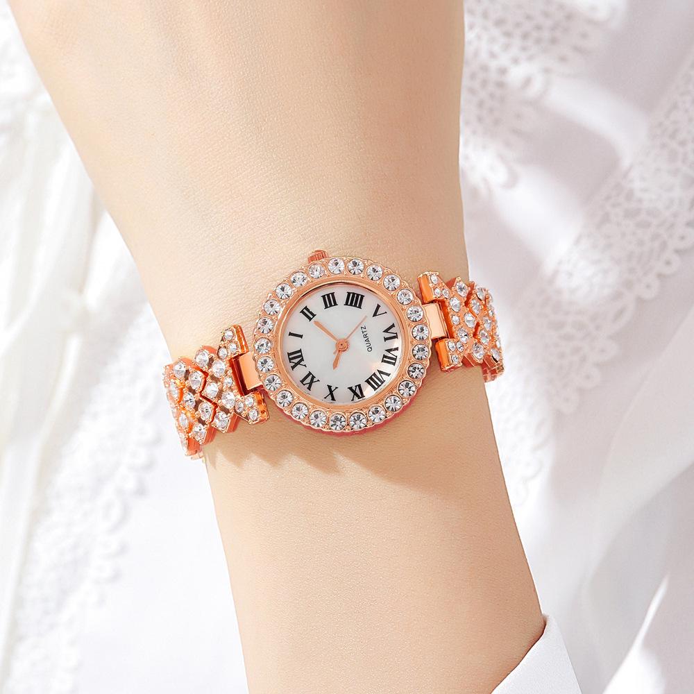 Bracelet Watch Hand Fashionable Roman Pattern Diamond Set Women'S Bracelet Women'S Suit