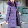 Fashion Winter Jackets Woman Long Parkas Hooded Faux Fur Collar Loose Thick Warm Women's Coats