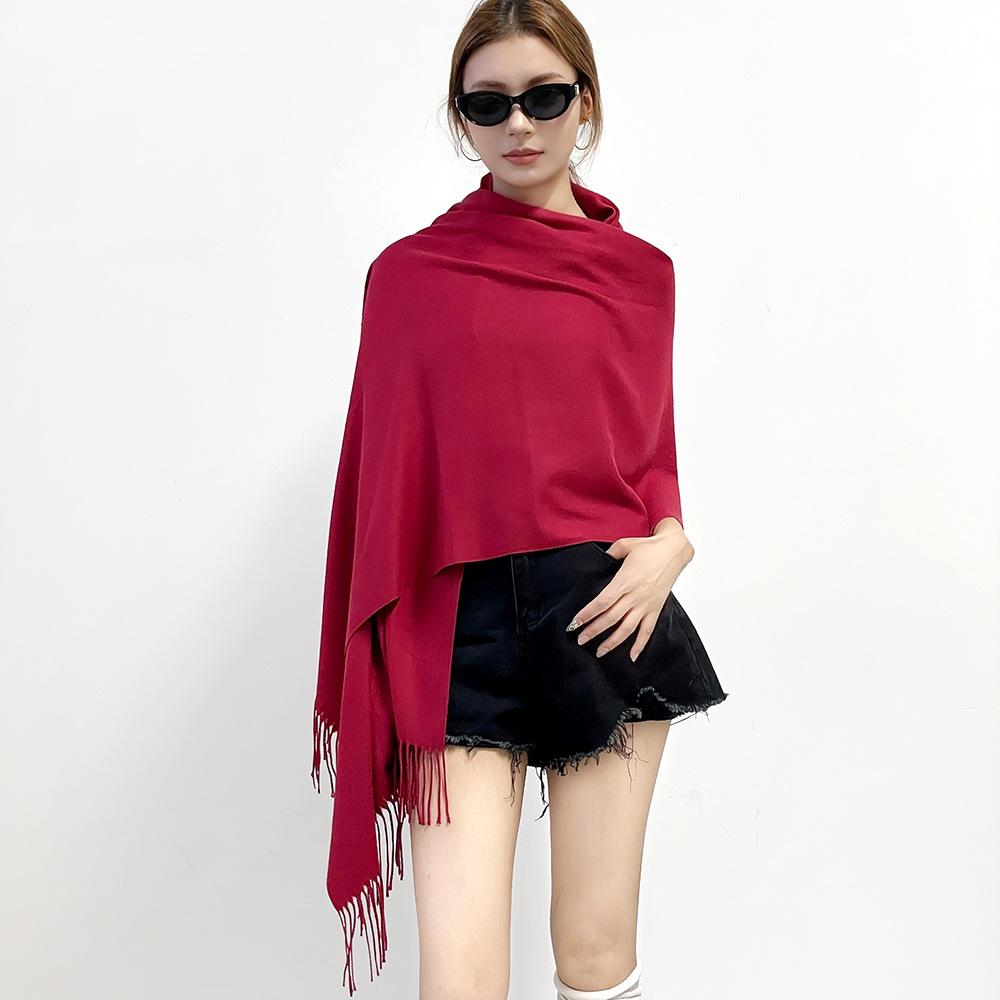 Multi-color imitation cashmere shawl scarf high-end fashion order versatile warm scarf women