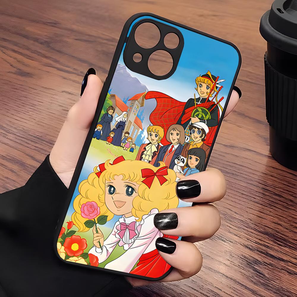

Candy Candy Phone Case Matte Transparent For Iphone 16 15 Max 14 13 Mini 12 Pro 7 8 11 XR Xs X Plus Back Cover iPhone 14
