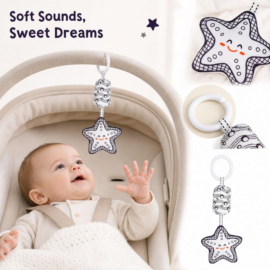 Baby-Mobile Kinderwagen Hängespielzeug Wind für Baby Auto Bett