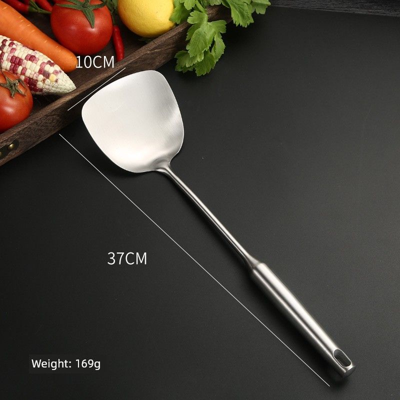 Stainless Steel Spoon with Long Handle for Home Use, Solid Cooking Spoon, Chef's Cooking Spoon, Thickened Soup Spoon, Serving Spoon