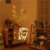 Christmas Window Hanging LED Light Suction Cup Stars Snowflake Bell Decoration Shop Window Glass Atmosphere Scene Christmas Eve