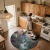 Parrot Theme Pattern Round rug,Carpet Rug for Living Room Bedroom Playroom ,Non-slip Floor Mat,Holiday Gifts and Birthday Gifts.