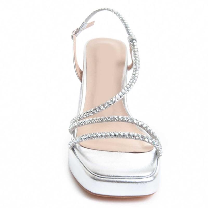 Sandalia De Tacón Para Mujer.  Montevita  Festsand5  88522