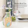 Colored Lines Flower Vase for Modern Home Decor, Cute Vase for Decor, Unique Small Vase for Centerpieces, Modern Vase for Unique