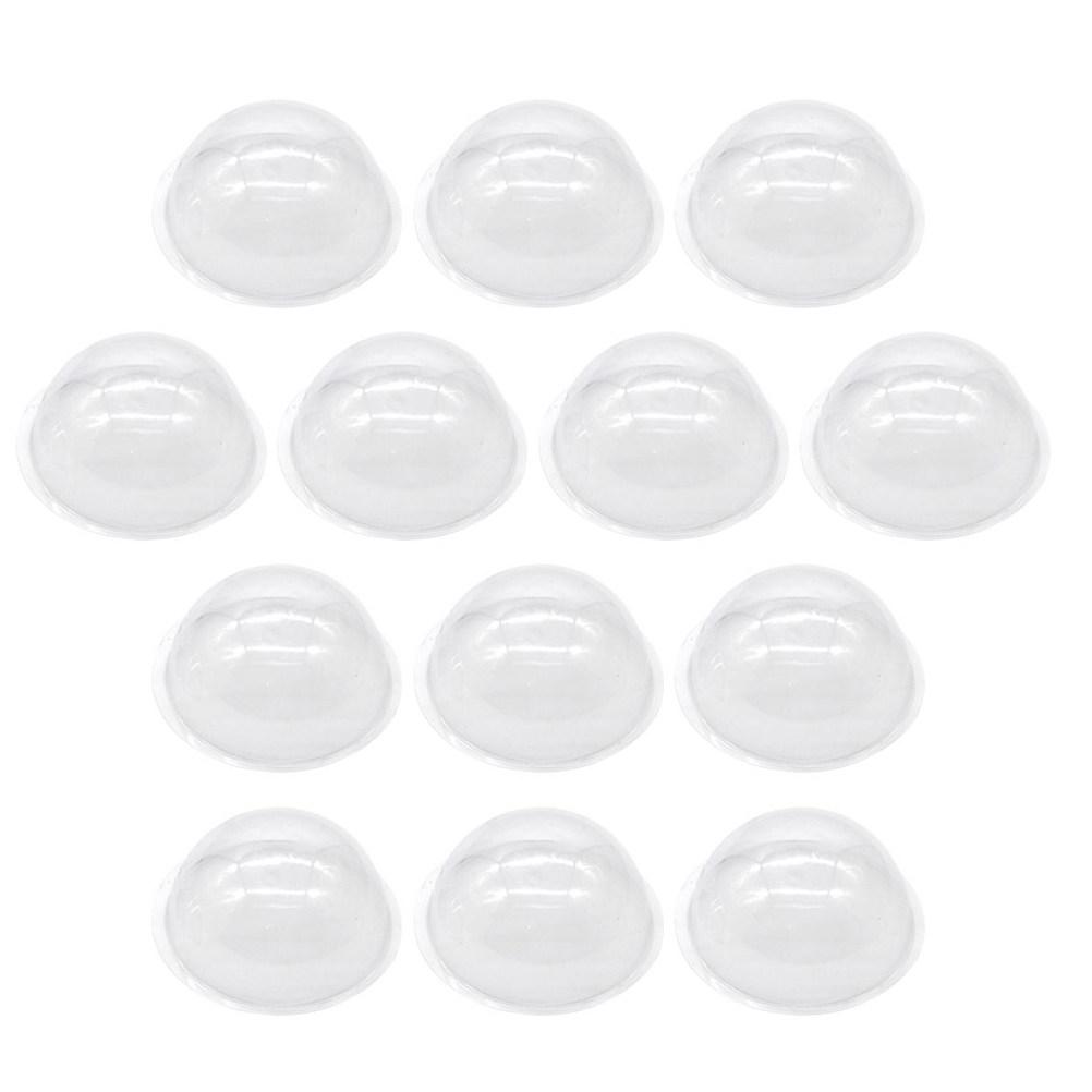 30Pcs Sturdy PVC Clear Dome Covers Small Craft Hemispheres for Festive Christmas Decor DIY Snow Globe Lids Wedding Centerpiece