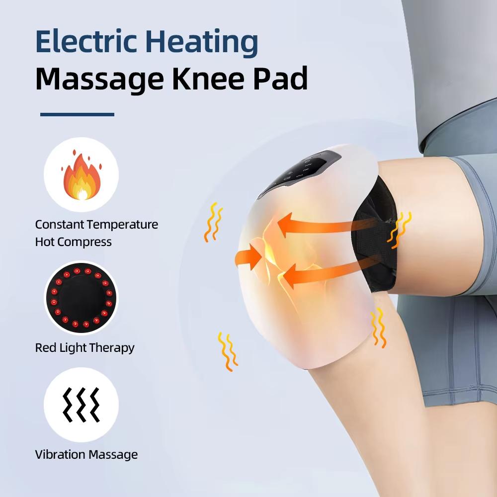 Wireless Knee Joint Massager With Airbag Compression Cycle Massager With Infrared Heating And Vibration For Relieve Knee Joint